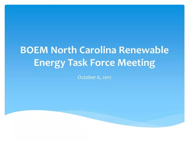 boem north carolina renewable energy task force meeting