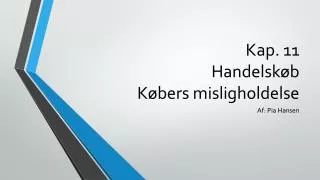kap 11 handelsk b k bers misligholdelse