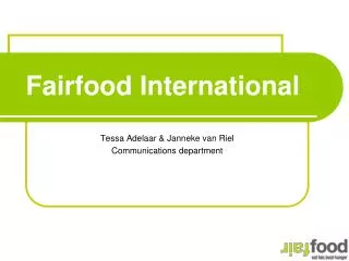 fairfood international