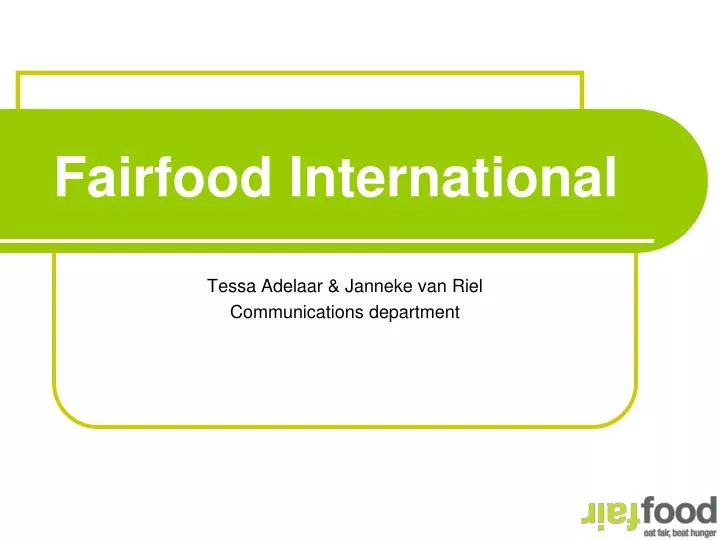 fairfood international