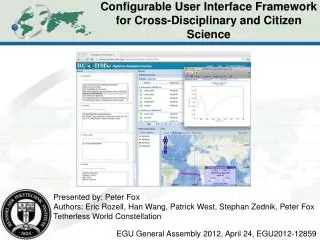 Configurable User Interface Framework for Cross-Disciplinary and Citizen Science