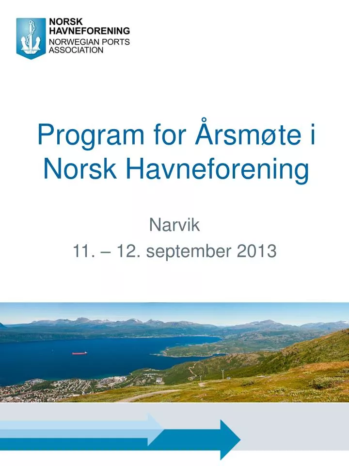 program for rsm te i norsk havneforening