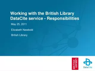 Working with the British Library DataCite service - Responsibilities