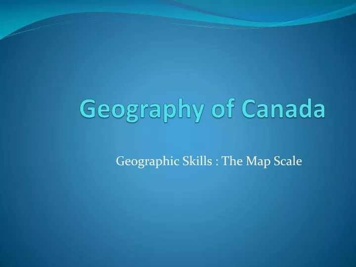 geography of canada