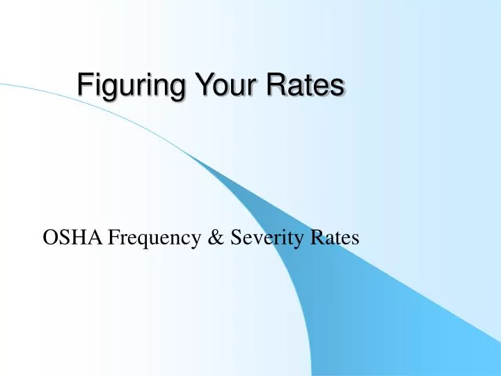 figuring your rates