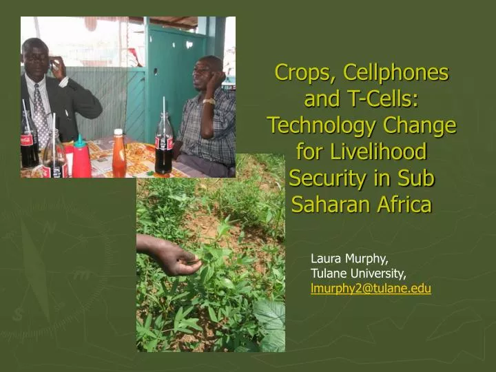 crops cellphones and t cells technology change for livelihood security in sub saharan africa