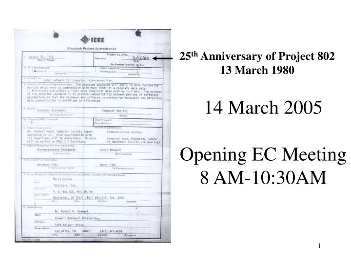 14 march 2005 opening ec meeting 8 am 10 30am