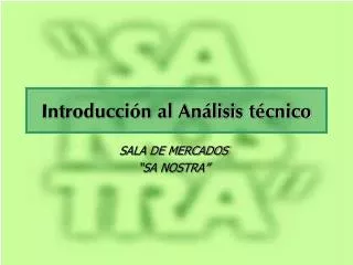 introducci n al an lisis t cnico