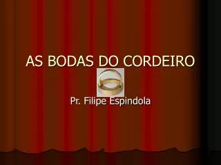 as bodas do cordeiro