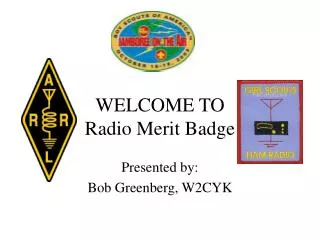 WELCOME TO Radio Merit Badge