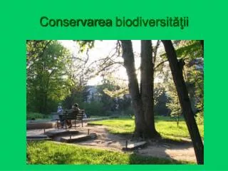 conservarea bio diversit ii