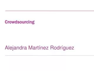 crowdsourcing