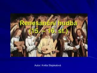 renesan n hudba 15 16 st