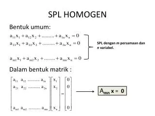 spl homogen