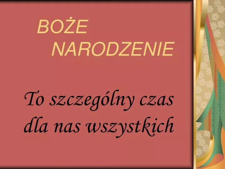 bo e narodzenie