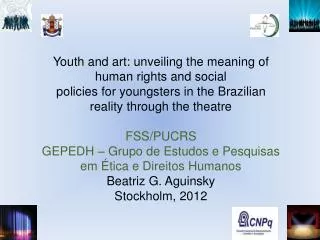 Youth and art: unveiling the meaning of human rights and social