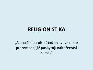 RELIGIONISTIKA