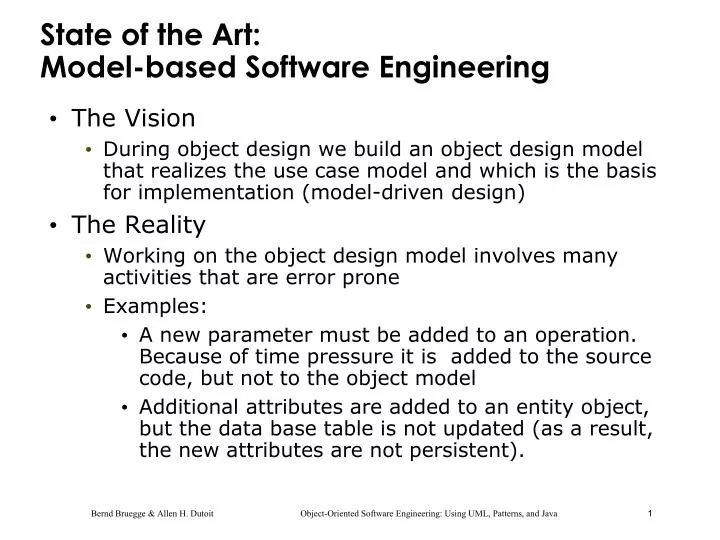 state of the art model based software engineering