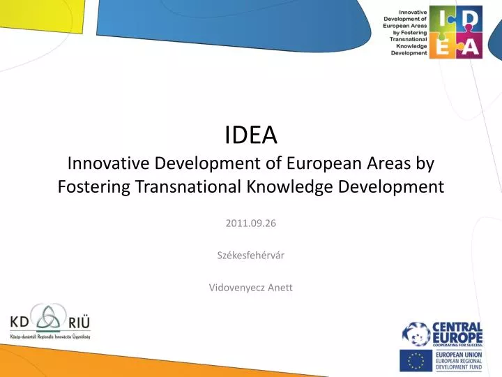 idea innovative development of european areas by fostering transnational knowledge development