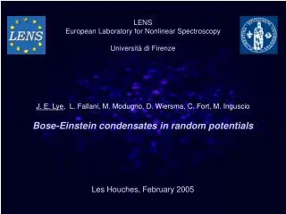 Bose-Einstein condensates in random potentials