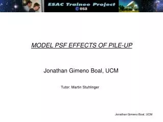 MODEL PSF EFFECTS OF PILE-UP