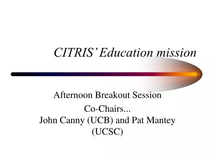citris education mission