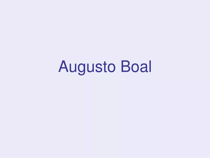 augusto boal