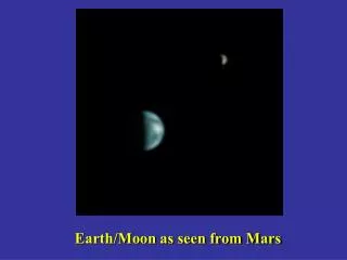 Earth/Moon as seen from Mars