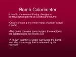 Bomb Calorimeter - slide 1