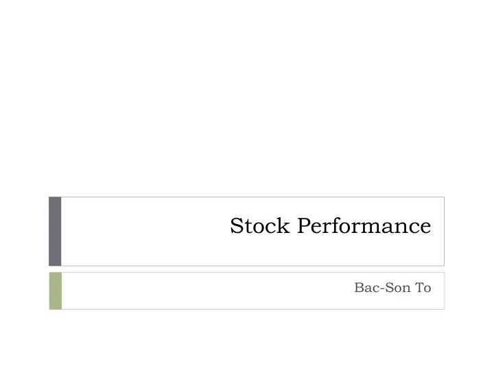 stock performance