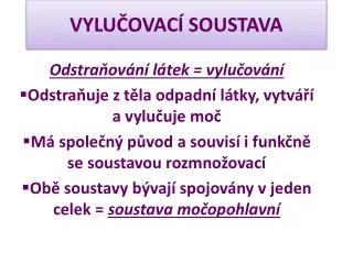 vylu ovac soustava