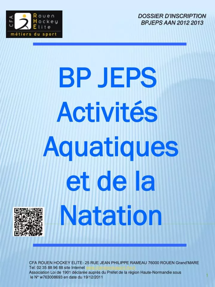 bp jeps activit s aquatiques et de la natation