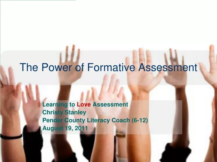 the power of formative assessment