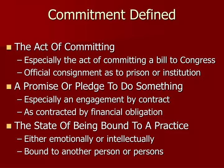 commitment defined