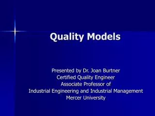 quality models