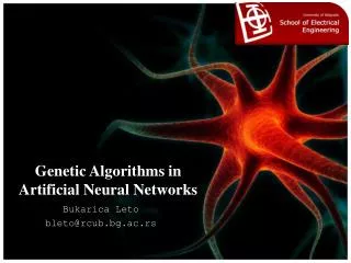 Genetic Algorithms in Artificial Neural Networks