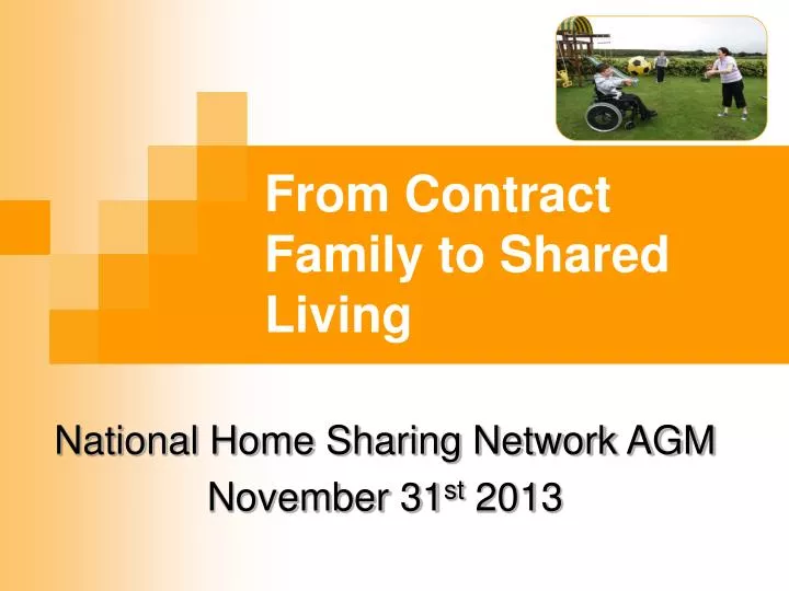 from contract family to shared living