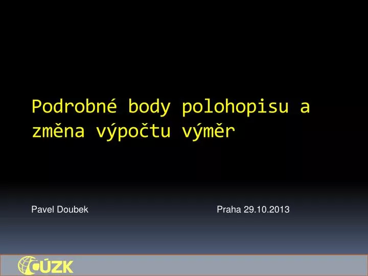 podrobn body polohopisu a zm na v po tu v m r