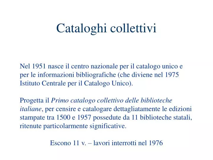 cataloghi collettivi