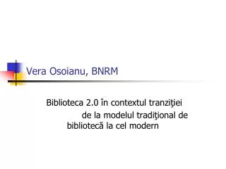 vera osoianu bnrm