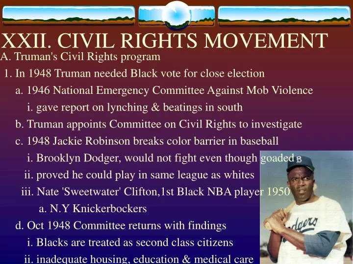 xxii civil rights movement