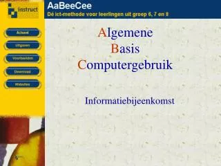 a lgemene b asis c omputergebruik