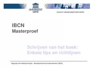ibcn masterproef