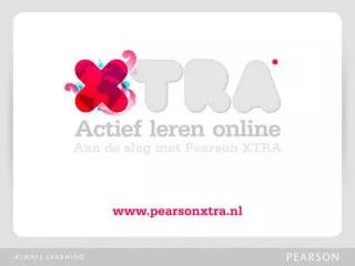 Wat is Pearson XTRA?