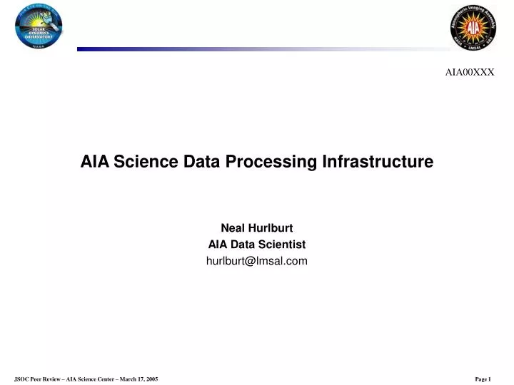 aia science data processing infrastructure