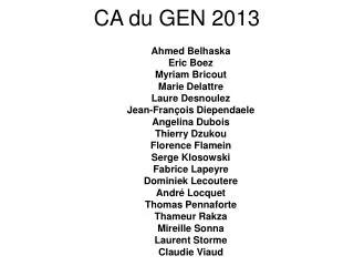 ca du gen 2013