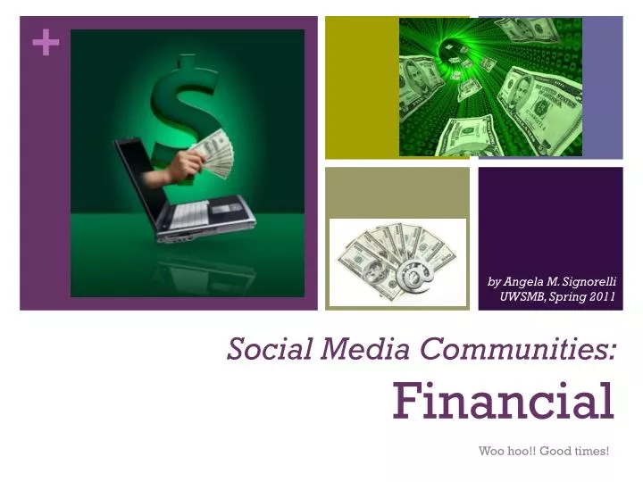 social media communities financial