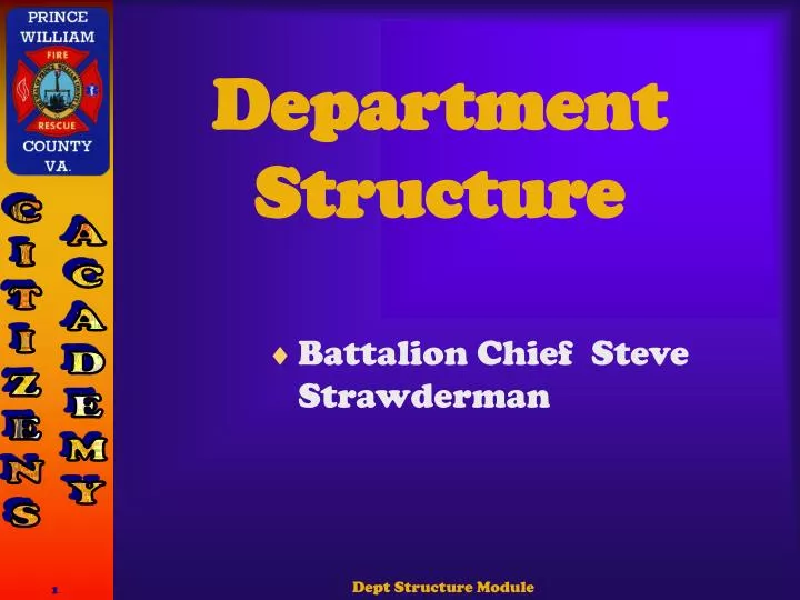 department structure