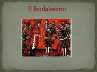 il feudalesimo