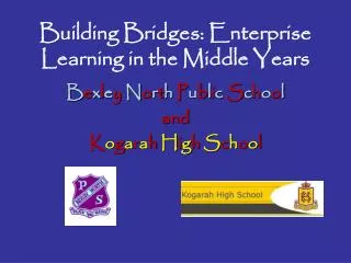 Building Bridges: Enterprise Learning in the Middle Years